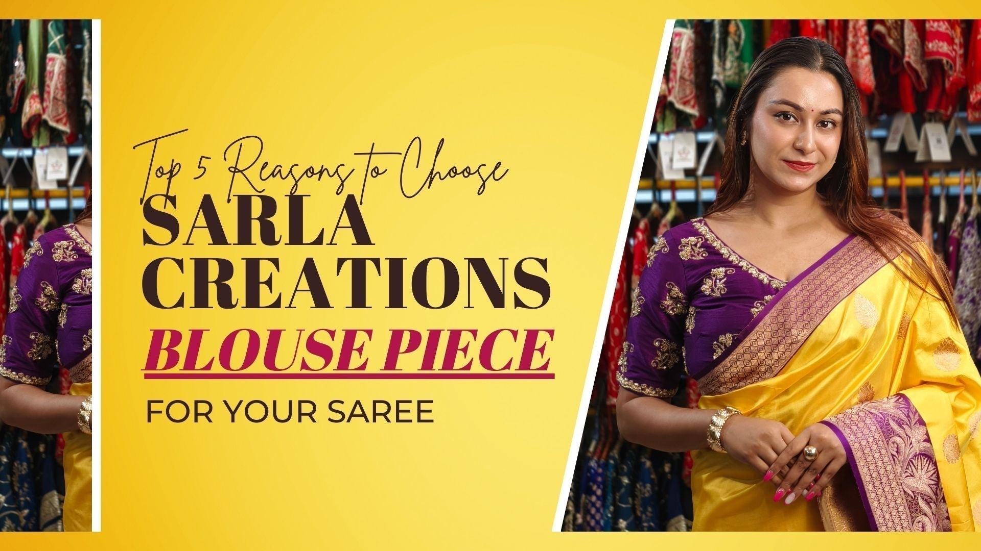 Top 5 Reasons to Choose Sarla Creations Blouse Piece for Your Saree