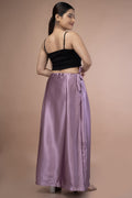 Mauve Satin Petticoat - Sarla Creations