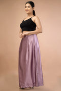 Mauve Satin Petticoat - Sarla Creations