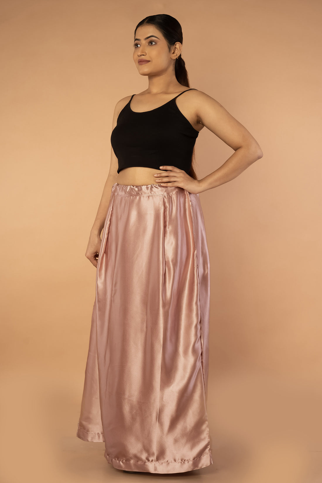Pink Onion Satin Petticoat - Sarla Creations