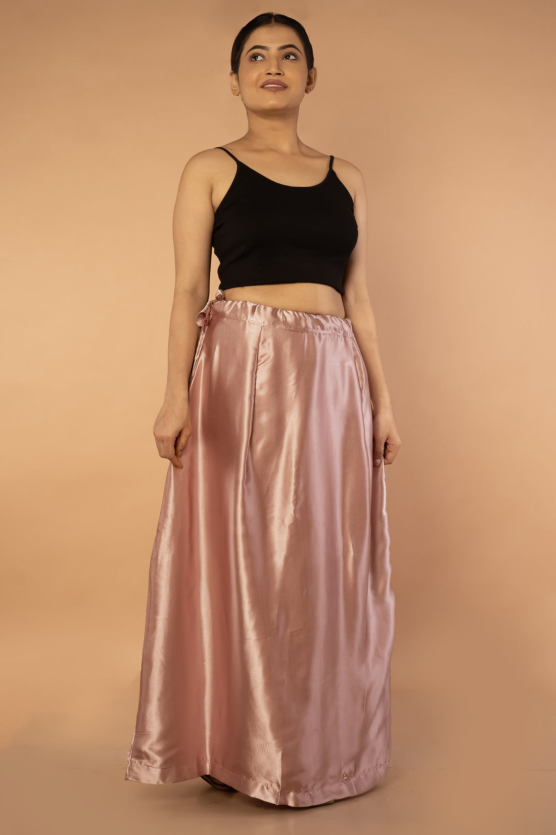 Pink Onion Satin Petticoat - Sarla Creations