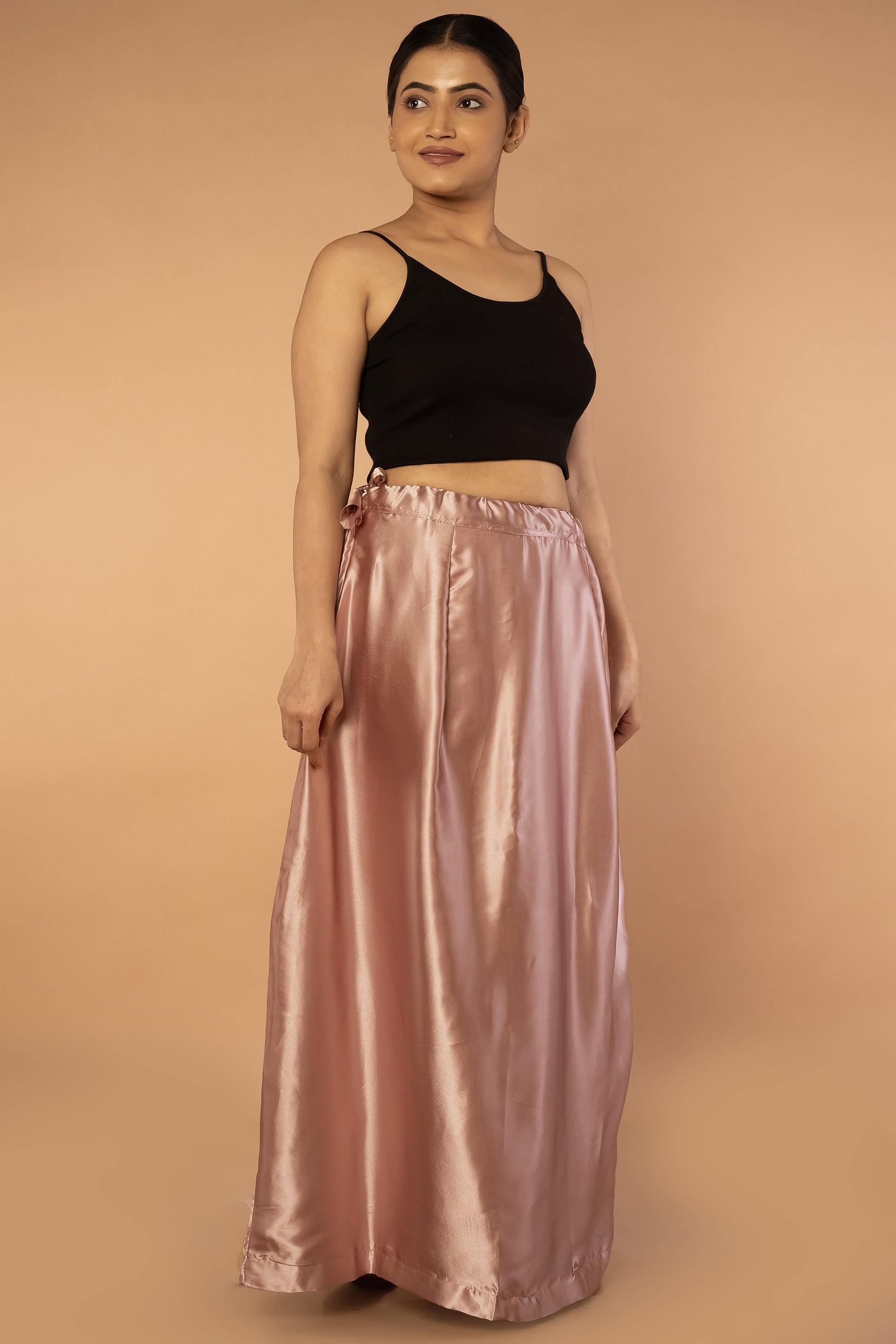 Pink Onion Satin Petticoat - Sarla Creations