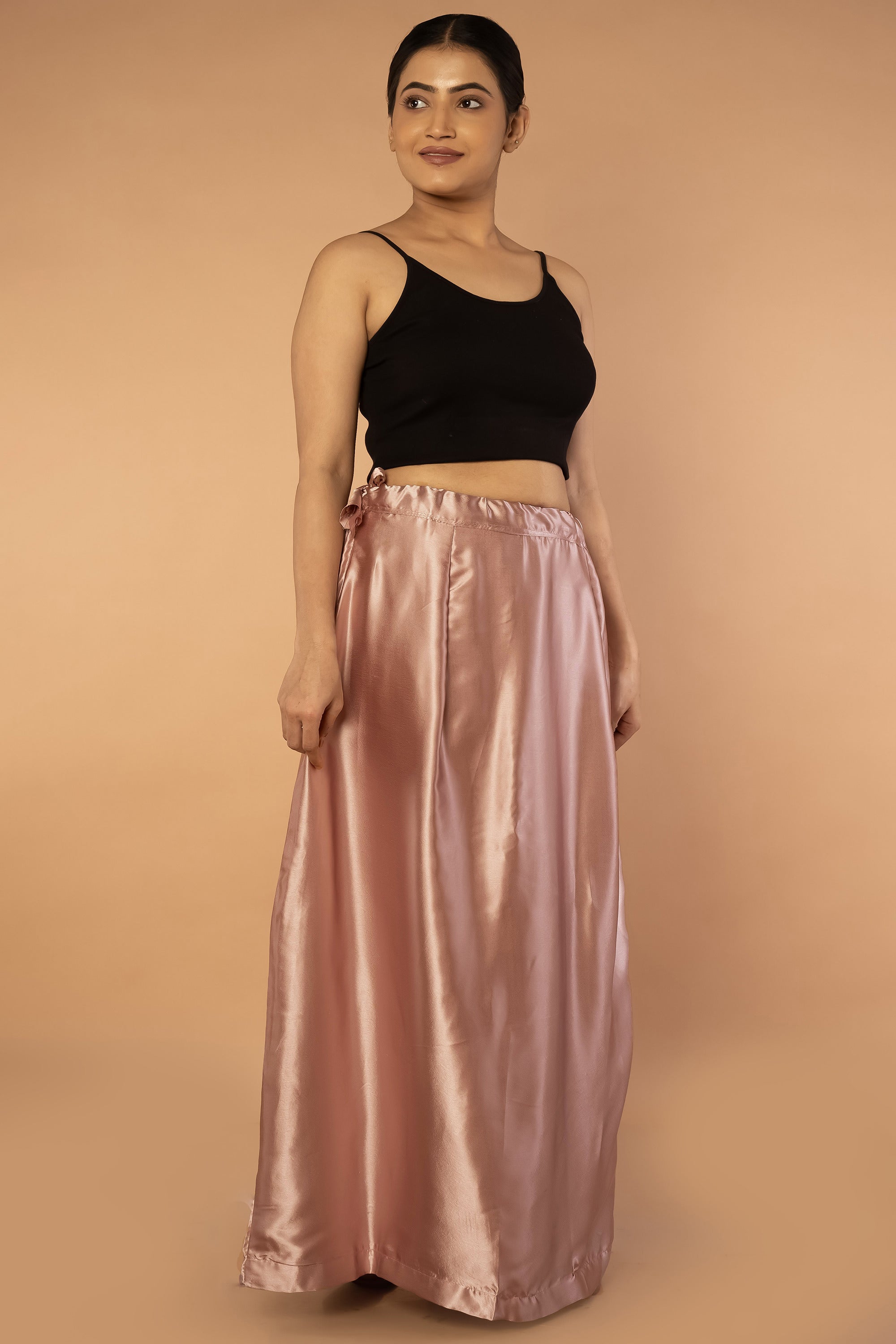 Pink Onion Satin Petticoat - Sarla Creations