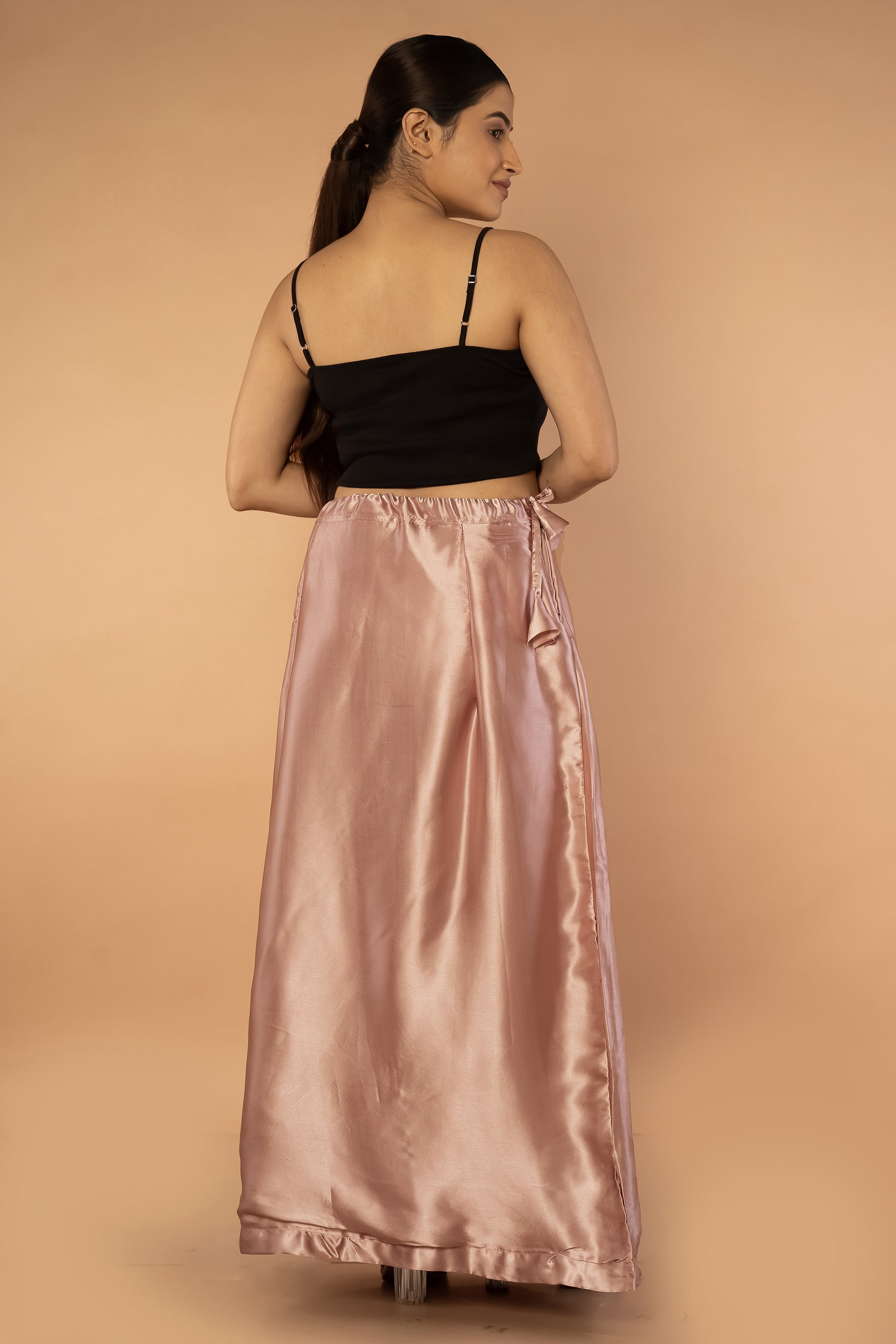 Pink Onion Satin Petticoat - Sarla Creations
