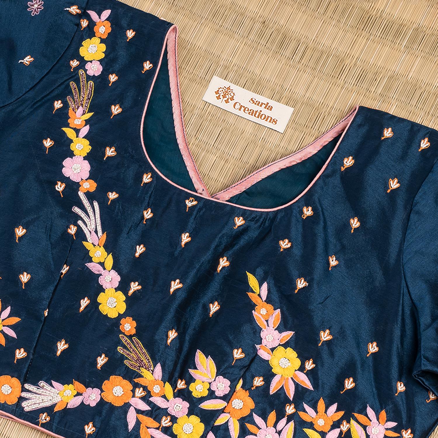 Indigo Blouse - Sarla Creations
