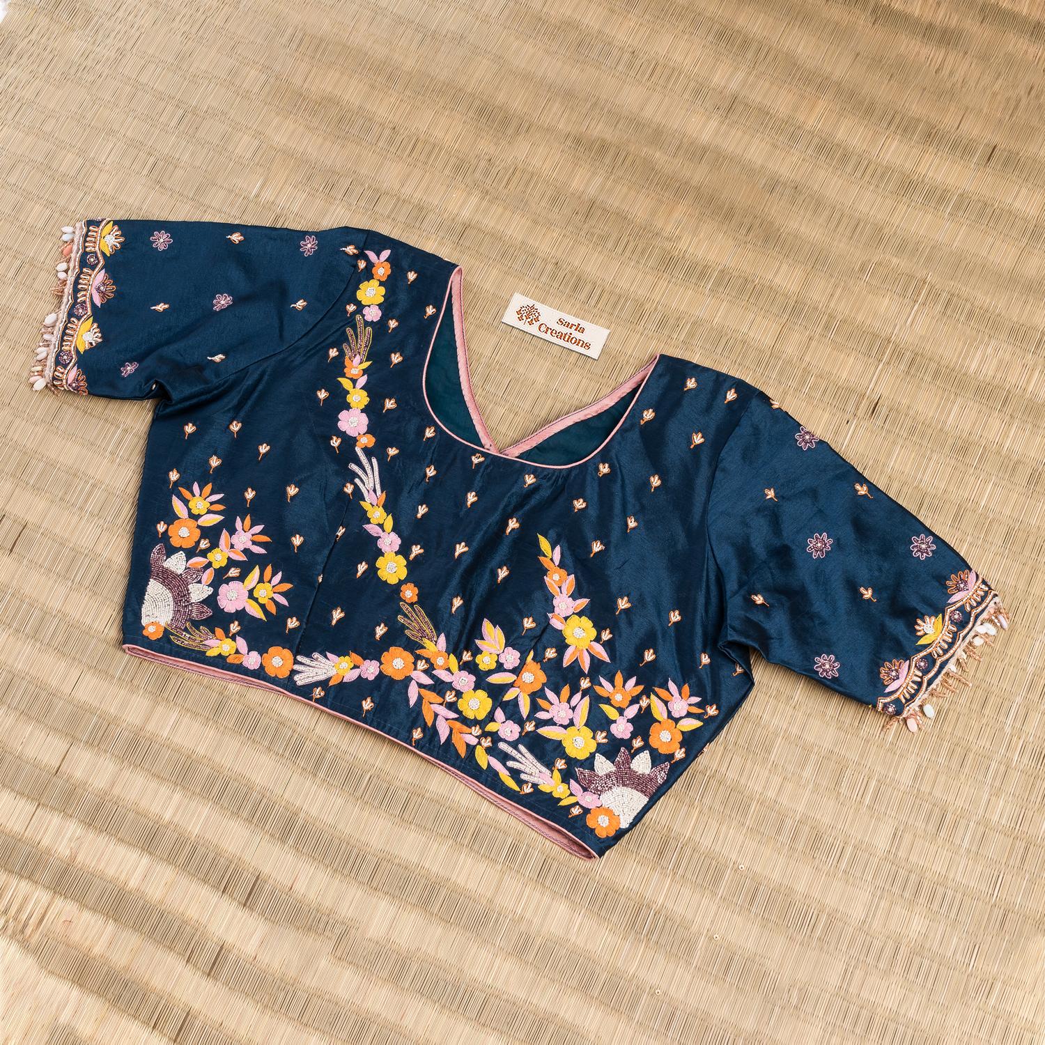 Indigo Blouse - Sarla Creations