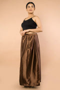 Chocolate Satin Petticoat - Sarla Creations