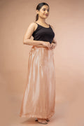 Peach Satin Petticoat - Sarla Creations