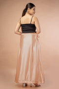 Peach Satin Petticoat - Sarla Creations