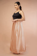 Peach Satin Petticoat - Sarla Creations